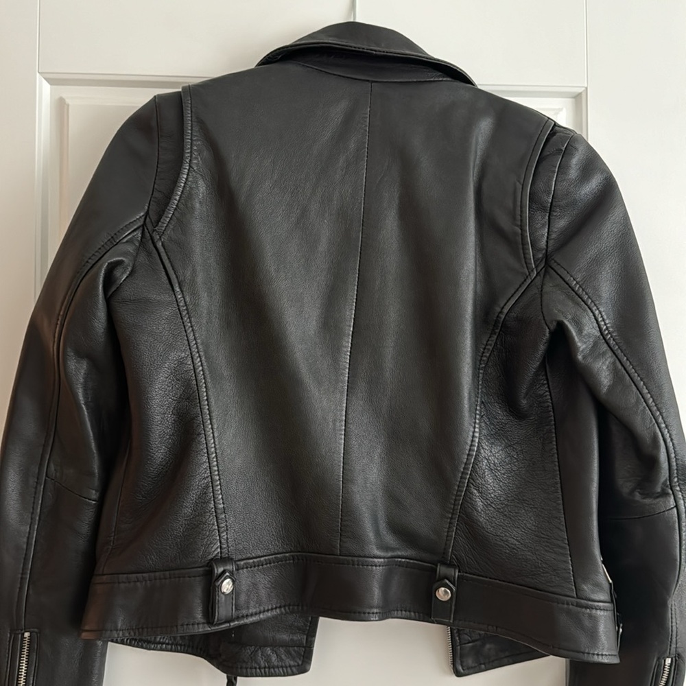 Genuine leather Zara moto jacket - Picture 2 of 6